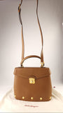 Salvatore Ferragamo Tan Leather 2way Hand Bag - 3685