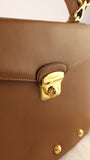 Salvatore Ferragamo Tan Leather 2way Hand Bag - 3685