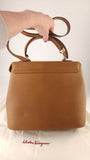 Salvatore Ferragamo Tan Leather 2way Hand Bag - 3685