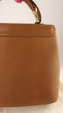 Salvatore Ferragamo Tan Leather 2way Hand Bag - 3685