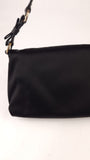 Salvatore Ferragamo Gancini Black Satin Handbag - 3688