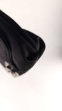 Salvatore Ferragamo Gancini Black Satin Handbag - 3688
