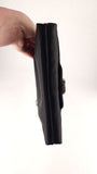 Salvatore Ferragamo Gancini Black Satin Handbag - 3688