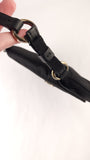Salvatore Ferragamo Gancini Black Satin Handbag - 3688