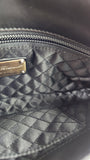 Salvatore Ferragamo Gancini Black Satin Handbag - 3688