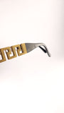 Versace Black and Gold Tone Sunglasses - G0524