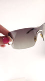 Christian Dior Grey Plastic Frameless Sunglasses- G0486