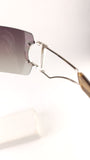 Christian Dior Grey Plastic Frameless Sunglasses- G0486