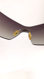 Christian Dior Grey Plastic Frameless Sunglasses- G0486
