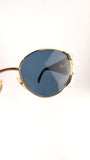 Versace Black and Gold Tone Sunglasses - 3695