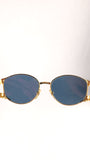 Versace Black and Gold Tone Sunglasses - 3695
