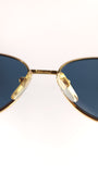 Versace Black and Gold Tone Sunglasses - 3695