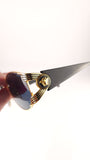 Versace Black and Gold Tone Sunglasses - 3695