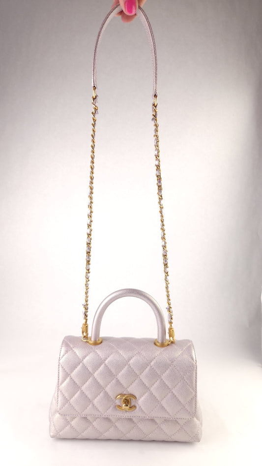 Chanel Irredescent Coco Top Handle 2way  - G0611
