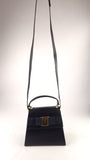 Salvatore Ferragamo Navy Leather 2way Hand Bag - G0587