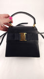Salvatore Ferragamo Navy Leather 2way Hand Bag - G0587