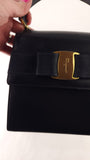 Salvatore Ferragamo Navy Leather 2way Hand Bag - G0587
