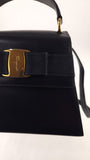 Salvatore Ferragamo Navy Leather 2way Hand Bag - G0587