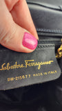 Salvatore Ferragamo Navy Leather 2way Hand Bag - G0587