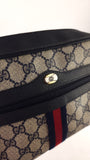 Gucci GG Navy Sherry Line Canvas Shoulder Bag - G0490