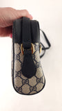 Gucci GG Navy Sherry Line Canvas Shoulder Bag - G0490