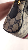 Gucci GG Navy Sherry Line Canvas Shoulder Bag - G0490