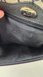 Gucci GG Navy Sherry Line Canvas Shoulder Bag - G0490