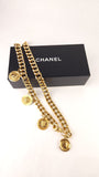 Chanel Gold Tone Thick Chain Belt - G0604