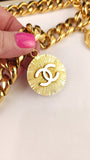 Chanel Gold Tone Thick Chain Belt - G0604