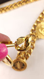 Chanel Gold Tone Thick Chain Belt - G0604