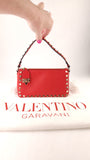 Valentino Red Leather Studded 2way Bag - G0610