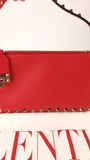 Valentino Red Leather Studded 2way Bag - G0610