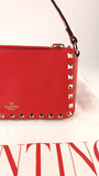 Valentino Red Leather Studded 2way Bag - G0610