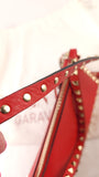 Valentino Red Leather Studded 2way Bag - G0610