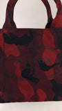 Prada Red and Black Camo 2way Hand Bag - G0613