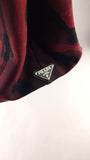 Prada Red and Black Camo 2way Hand Bag - G0613