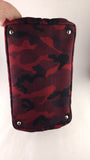 Prada Red and Black Camo 2way Hand Bag - G0613
