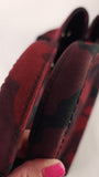 Prada Red and Black Camo 2way Hand Bag - G0613