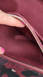 Prada Red and Black Camo 2way Hand Bag - G0613