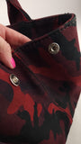 Prada Red and Black Camo 2way Hand Bag - G0613