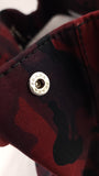 Prada Red and Black Camo 2way Hand Bag - G0613