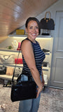 Gucci Black Patent Leather 2way Handbag - G0614