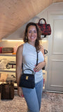 Salvatore Ferragamo Navy Leather 2way Hand Bag - G0587