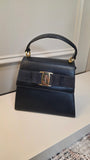Salvatore Ferragamo Navy Leather 2way Hand Bag - G0587