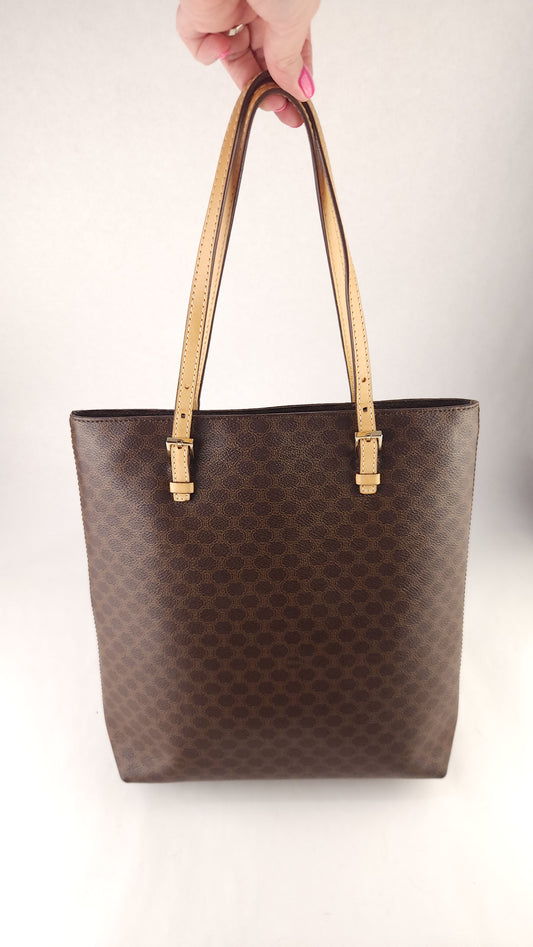 Celine Brown Macadam Tote Bag - G0489