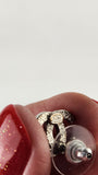 Chanel CC Silver Tone Pierced Earrings - 3707