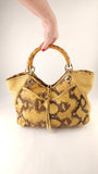 Salvatore Ferragamo Yellow Python Handbag - G0705