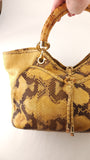Salvatore Ferragamo Yellow Python Handbag - G0705