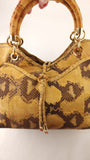 Salvatore Ferragamo Yellow Python Handbag - G0705