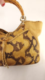 Salvatore Ferragamo Yellow Python Handbag - G0705